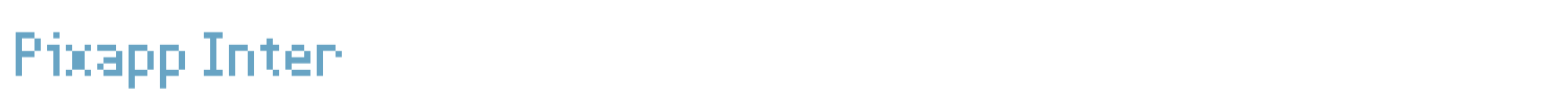 sample Pixapp Inter font