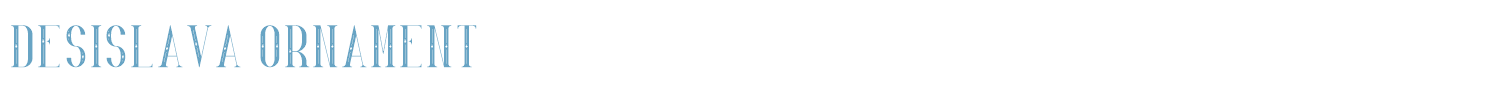 sample Desislava Ornament font