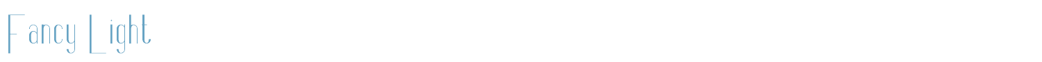 sample Fancy Light font