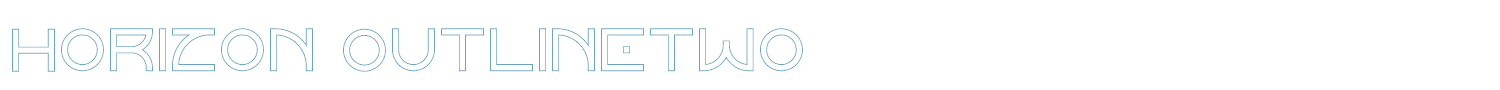 sample Horizon Outlinetwo font