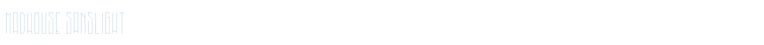 sample MadHouse Sanslight font