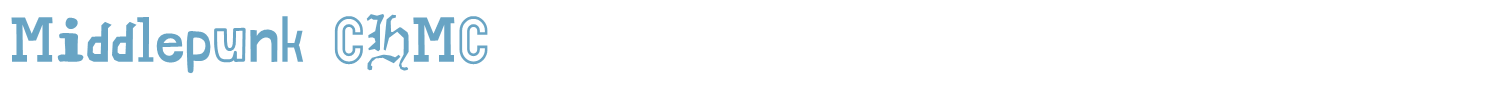 sample Middlepunk CHMC font