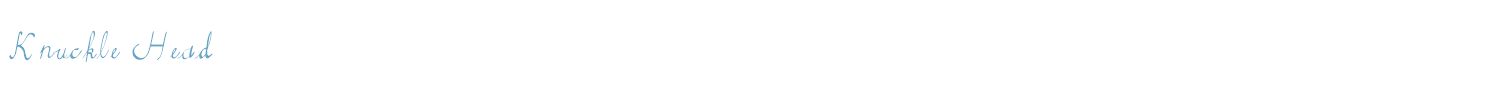 sample Knuckle Head font