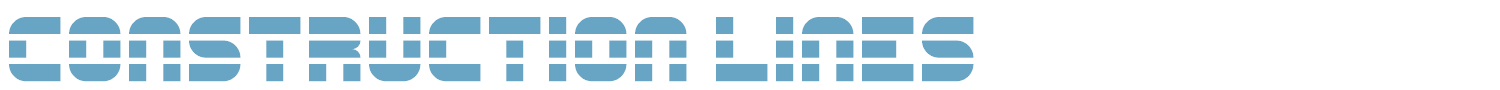 sample Construction Lines font