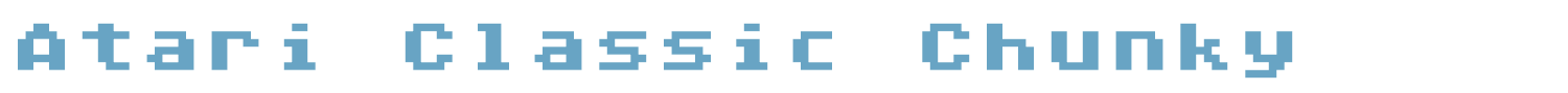 sample Atari Classic font