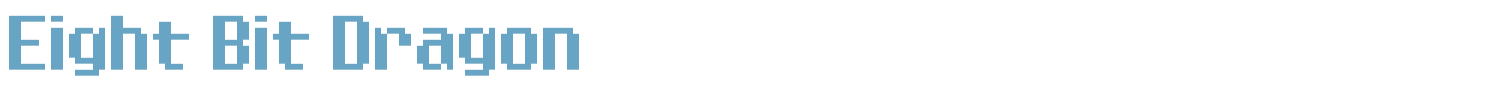 sample Eight Bit Dragon font