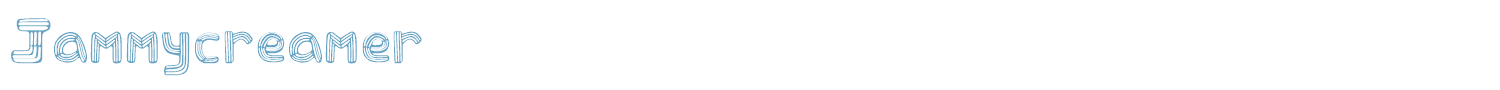 sample Jammycreamer font