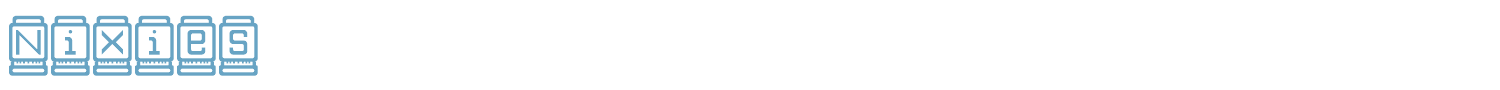 sample Nixies font