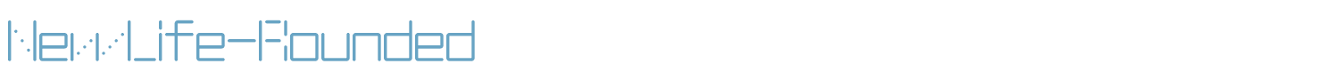 sample NewLife-Square font