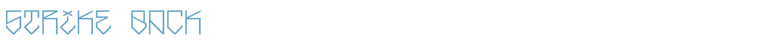 sample Strike Back font