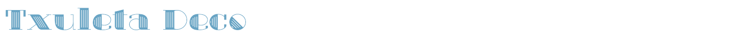 sample Txuleta Deco font