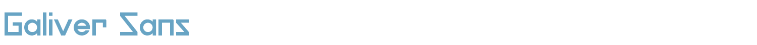 sample Galiver Sans font