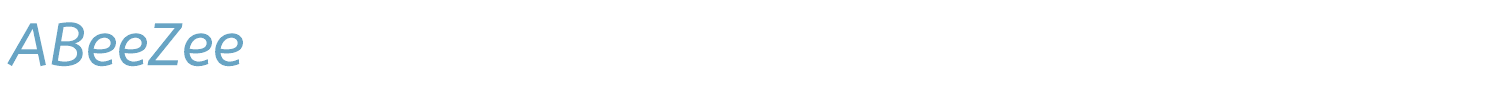 sample ABeeZee font