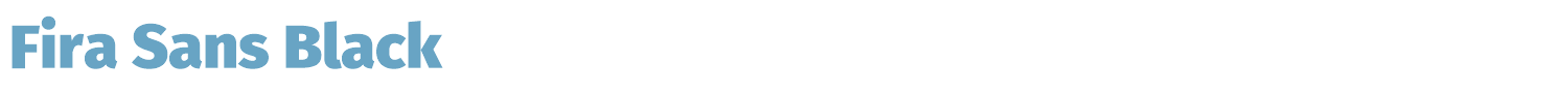 sample Fira Sans font
