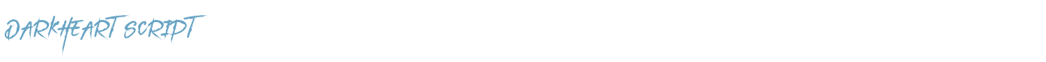 sample DarkHeart Script font
