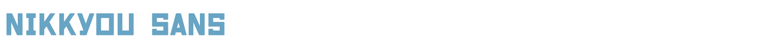 sample Nikkyou Sans font