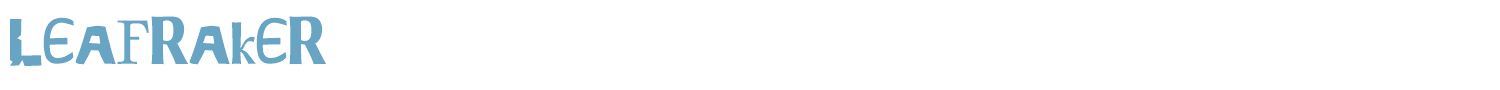 sample Leafraker font