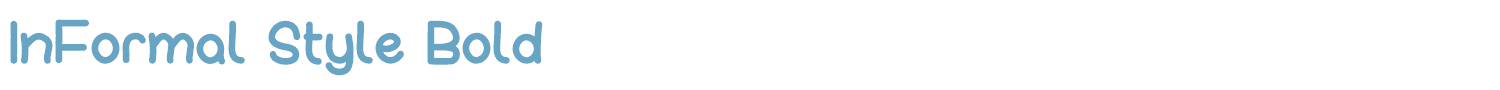 sample InFormal Style font