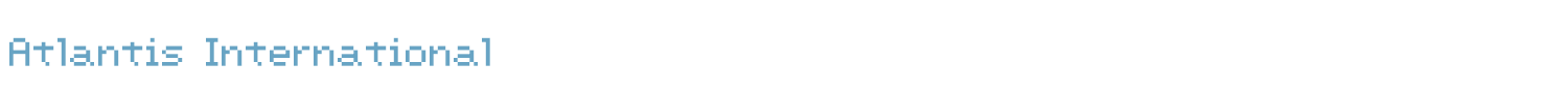 sample Atlantis International font