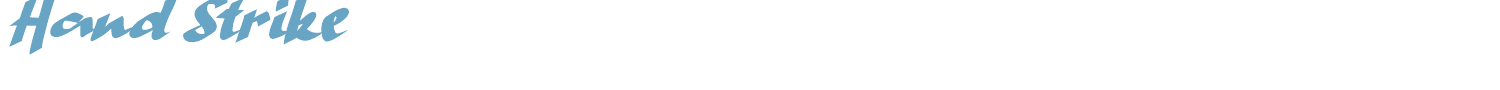 sample Hand Strike font