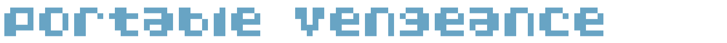 sample Portable Vengeance font