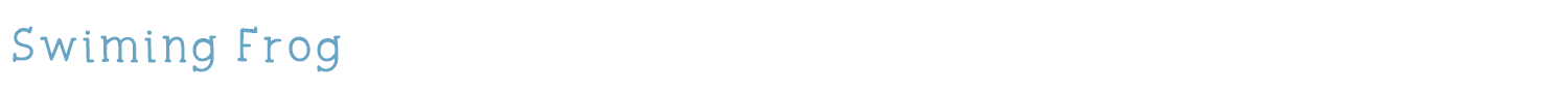 sample Swiming Frog font
