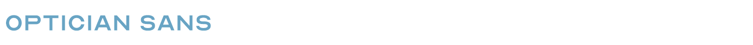 sample Optician Sans font