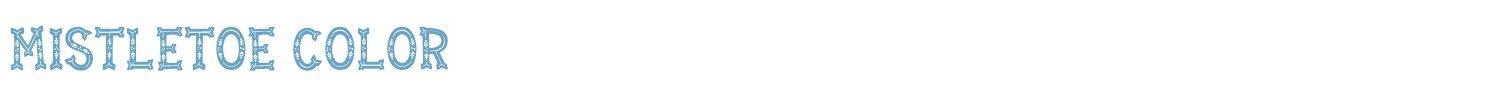 sample Mistletoe font