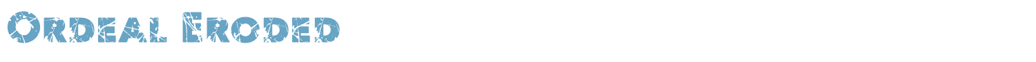 sample Ordeal Eroded font
