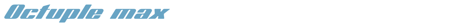 sample Octuple max font