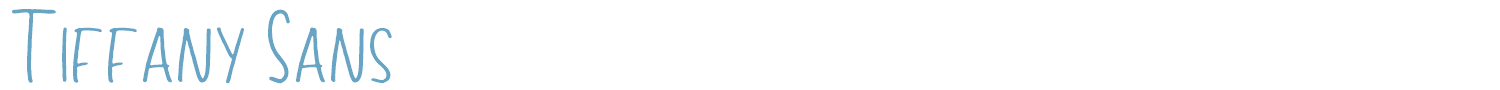 sample Tiffany Sans font