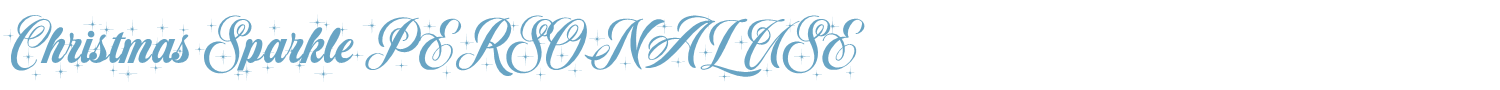sample Christmas Sparkle PERSONAL USE font