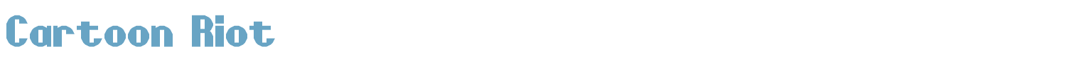sample Cartoon Riot font