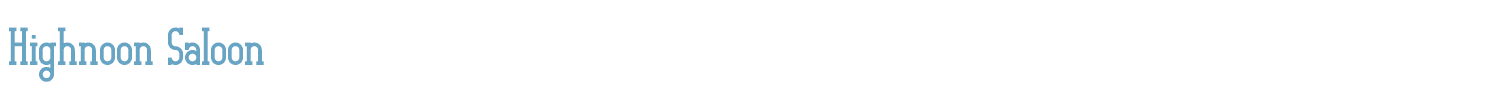 sample Highnoon Saloon font