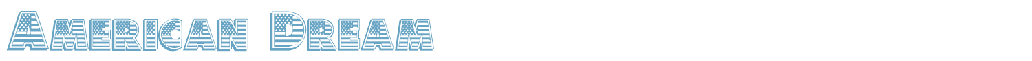 sample American Dream font