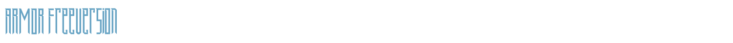 sample ARMOR FreeVersion font