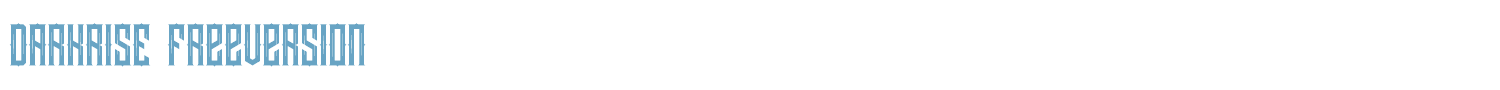 sample DARKRISE FreeVersion font