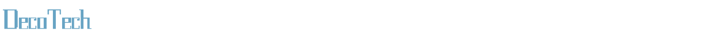 sample DecoTech font