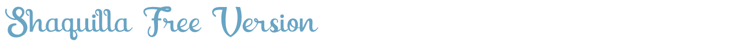 sample Shaquilla Free Version font