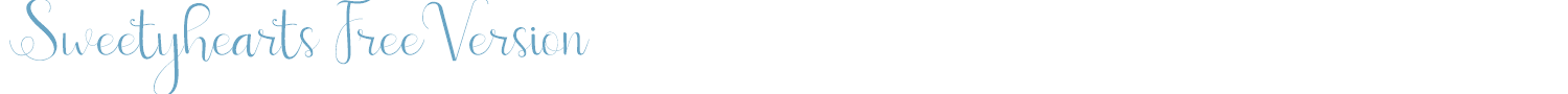 sample Sweetyhearts FreeVersion font