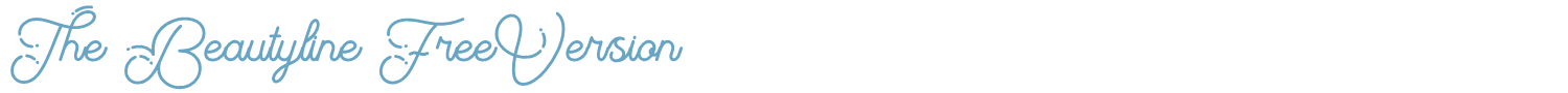 sample The Beautyline FreeVersion font
