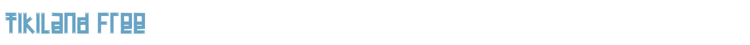 sample Tikiland Free font