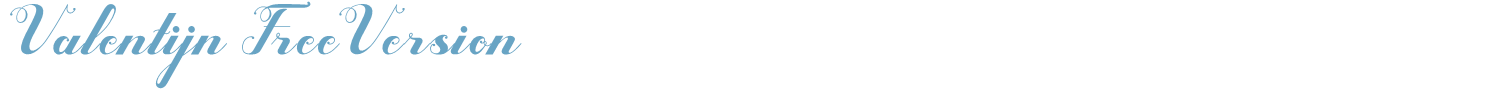 sample Valentijn FreeVersion font