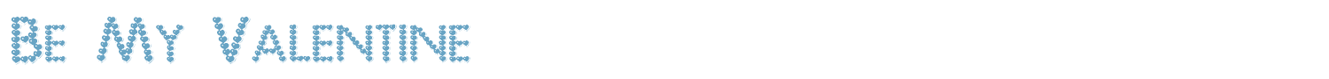 sample Be My Valentine font