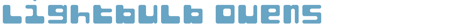 sample Lightbulb Ovens font
