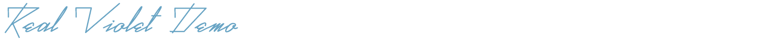 sample Real Violet Demo font