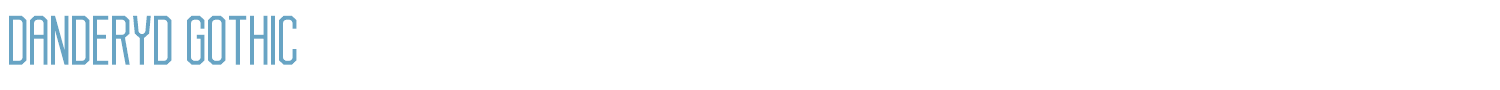 sample Danderyd Gothic font