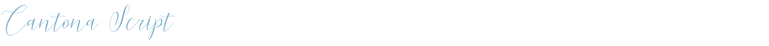 sample Cantona Script font