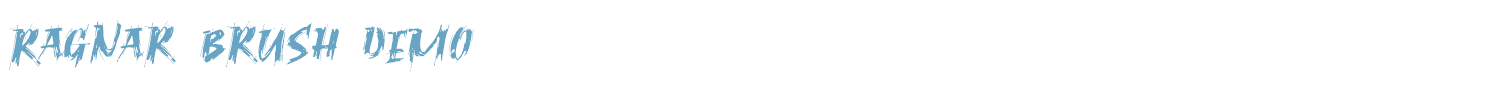 sample Ragnar Brush DEMO font