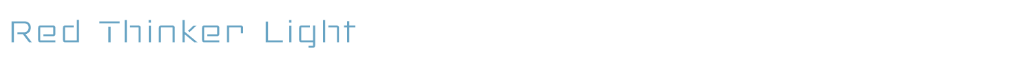 sample Red Thinker Light font